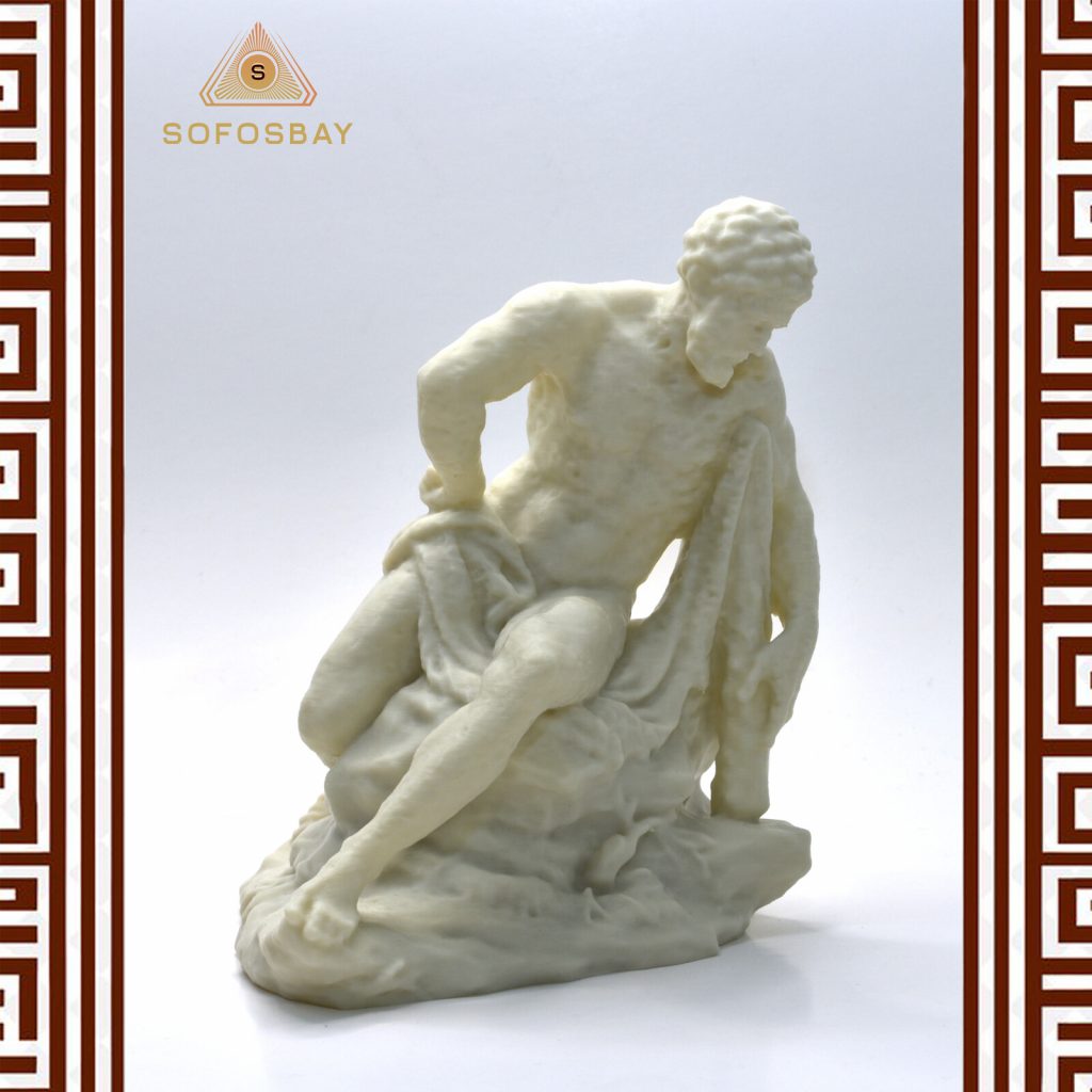 Hercules at Rest Sculpture- Laurent Delvaux - Greek Neoclassical Style Statue