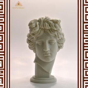 Apollo Giustiniani Head Bust - Greek Ancient Sculpture - Zeus Son Statue