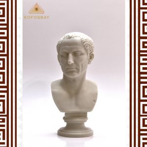 Emperor King Caesar Bust - Roman Tusculum Scultpture - Ancient Statue