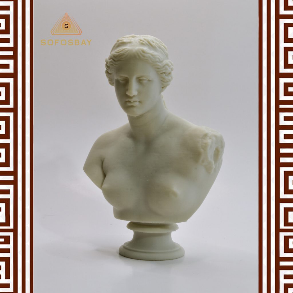 Venus de Milo Bust - Greek goddess of Love and Beauty - Brucciani Sculpture